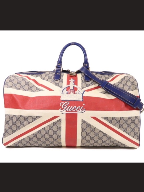 Gucci Handbags - RARE Gucci Union Jack Boston Bag UK Flag 2009 Sloaney Bag London Exclusive
